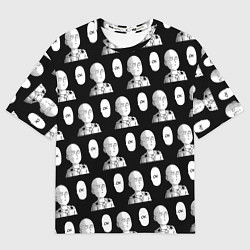 Футболка оверсайз мужская Saitama - ok pattern, цвет: 3D-принт
