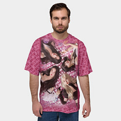 Футболка оверсайз мужская Blackpink девушки, цвет: 3D-принт — фото 2