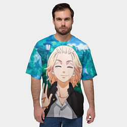 Футболка оверсайз мужская Manjirou Sano, цвет: 3D-принт — фото 2