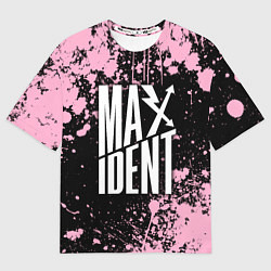 Футболка оверсайз мужская Stray kids - pink maxident, цвет: 3D-принт