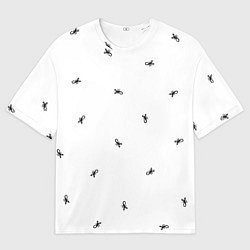 Мужская футболка оверсайз Паттерн из скорпионов