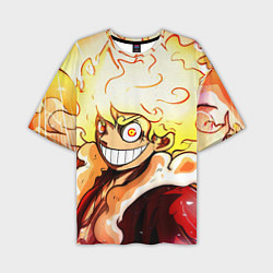 Мужская футболка оверсайз Луффи 5 гир бог Ника - One Piece