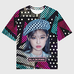Мужская футболка оверсайз Jennie Blackpink