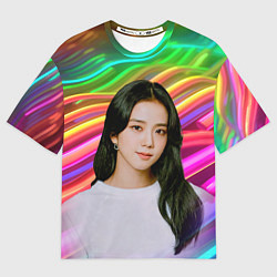Футболка оверсайз мужская Jennie Kim Blackpink, цвет: 3D-принт