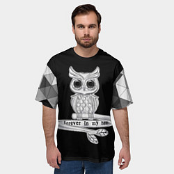 Футболка оверсайз мужская Навсегда в моём сердце, цвет: 3D-принт — фото 2