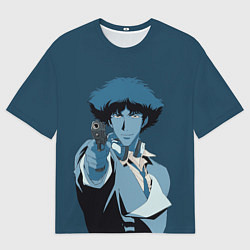 Мужская футболка оверсайз Spike Spiegel blue