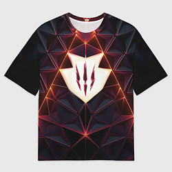 Футболка оверсайз мужская The Witcher Logo Triangle, цвет: 3D-принт