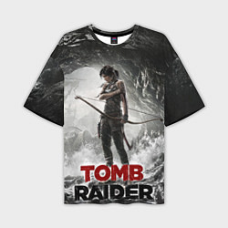Мужская футболка оверсайз Rise of the tomb rider