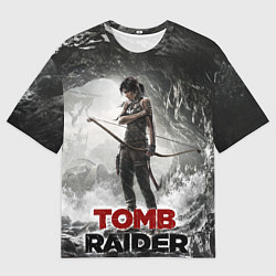 Мужская футболка оверсайз Rise of the tomb rider