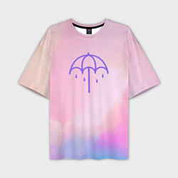 Мужская футболка оверсайз Bring Me The Horizon Umbrella