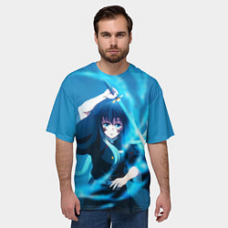 Футболка оверсайз мужская Клинок рассекающий демонов: Токито, цвет: 3D-принт — фото 2