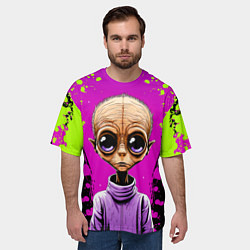 Футболка оверсайз мужская Alien - comics art style, цвет: 3D-принт — фото 2