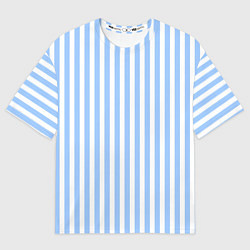 Футболка оверсайз мужская Полосатый морской, цвет: 3D-принт