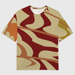Футболка оверсайз мужская Камуфляжные паттерн, цвет: 3D-принт