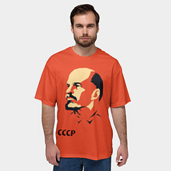 Футболка оверсайз мужская СССР Ленин жив, цвет: 3D-принт — фото 2