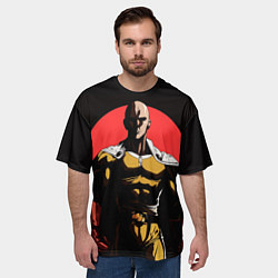 Футболка оверсайз мужская Злой Сайтама, цвет: 3D-принт — фото 2