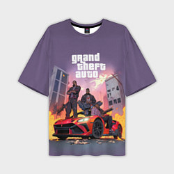 Мужская футболка оверсайз Grand Theft Auto - game