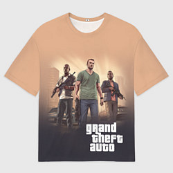 Мужская футболка оверсайз ГТА - персонажи