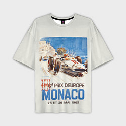 Футболка оверсайз мужская Монако - Гран-при, цвет: 3D-принт