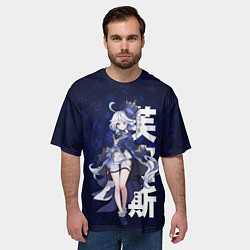 Футболка оверсайз мужская Focalors, цвет: 3D-принт — фото 2