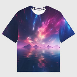 Футболка оверсайз мужская Space and islands, цвет: 3D-принт