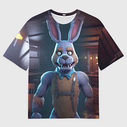 Мужская футболка оверсайз Электрический Бонни