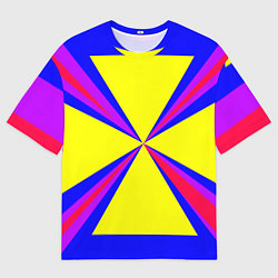 Мужская футболка оверсайз Абстракция геометрическая