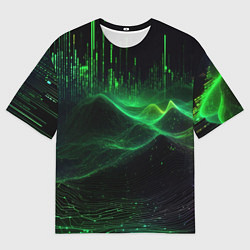 Мужская футболка оверсайз Цифровое измерение