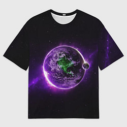 Мужская футболка оверсайз Планета - космос