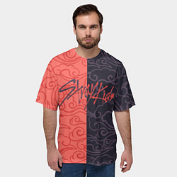 Футболка оверсайз мужская Strey Kids x Anime, цвет: 3D-принт — фото 2