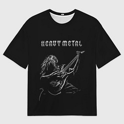 Мужская футболка оверсайз Heavy metal metalhead