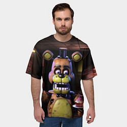 Футболка оверсайз мужская Five Nights at Freddy, цвет: 3D-принт — фото 2