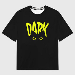 Футболка оверсайз мужская Кот во тьме, цвет: 3D-принт