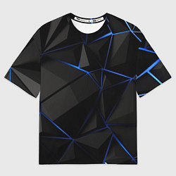 Мужская футболка оверсайз Black blue style