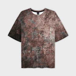 Мужская футболка оверсайз Текстура - Dirty coal