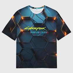 Мужская футболка оверсайз Phantom liberty logo