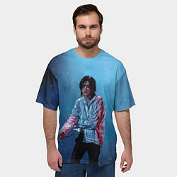 Футболка оверсайз мужская Хёнджин на концерте - Stray Kids, цвет: 3D-принт — фото 2