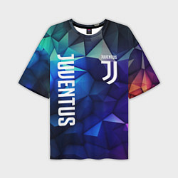 Мужская футболка оверсайз Juventus logo blue