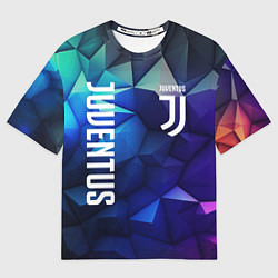 Мужская футболка оверсайз Juventus logo blue