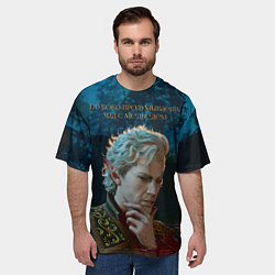 Футболка оверсайз мужская Астарион и медведь, цвет: 3D-принт — фото 2