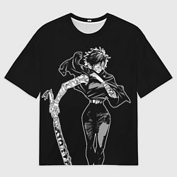 Футболка оверсайз мужская Зенин Маки - Магическая битва, цвет: 3D-принт