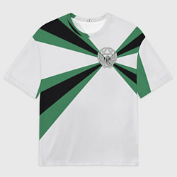 Футболка оверсайз мужская Железнодорожные войска, цвет: 3D-принт