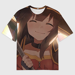 Мужская футболка оверсайз Коносуба Мэгумин