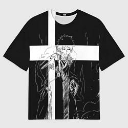 Футболка оверсайз мужская Ичиго и занпакто - Блич, цвет: 3D-принт