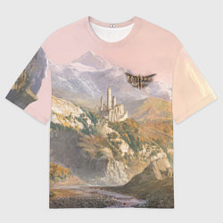 Футболка оверсайз мужская Baldurs Gate 3 Castle, цвет: 3D-принт