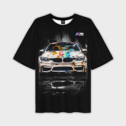 Мужская футболка оверсайз BMW Креативный тюнинг