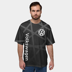 Футболка оверсайз мужская Volkswagen - classic black, цвет: 3D-принт — фото 2