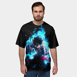 Футболка оверсайз мужская Луффи в ярости, цвет: 3D-принт — фото 2