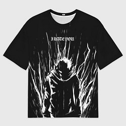 Футболка оверсайз мужская Итадори в ярости - Магическая битва, цвет: 3D-принт