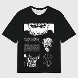 Футболка оверсайз мужская Взгляд Берсерка, цвет: 3D-принт